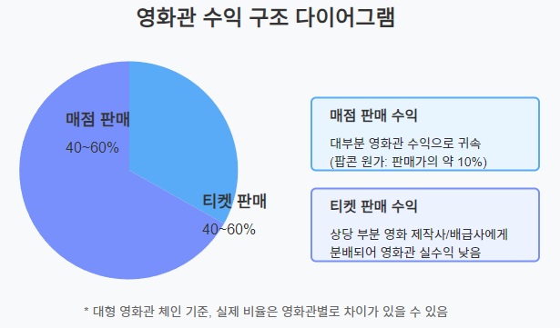 영화관 수익 구조 다이어그램