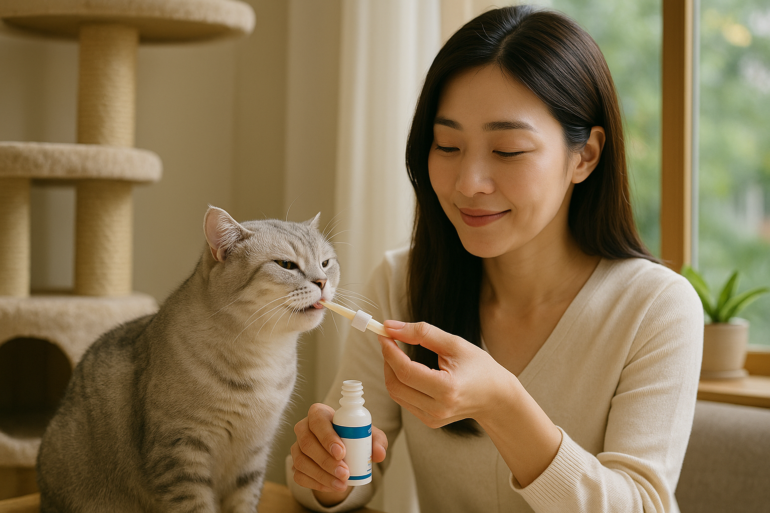 반려묘에게 영양제 급여