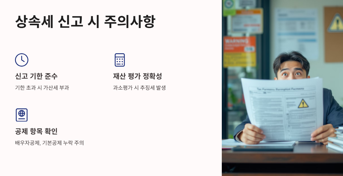 상속세 신고 시 주의해야 할 실수