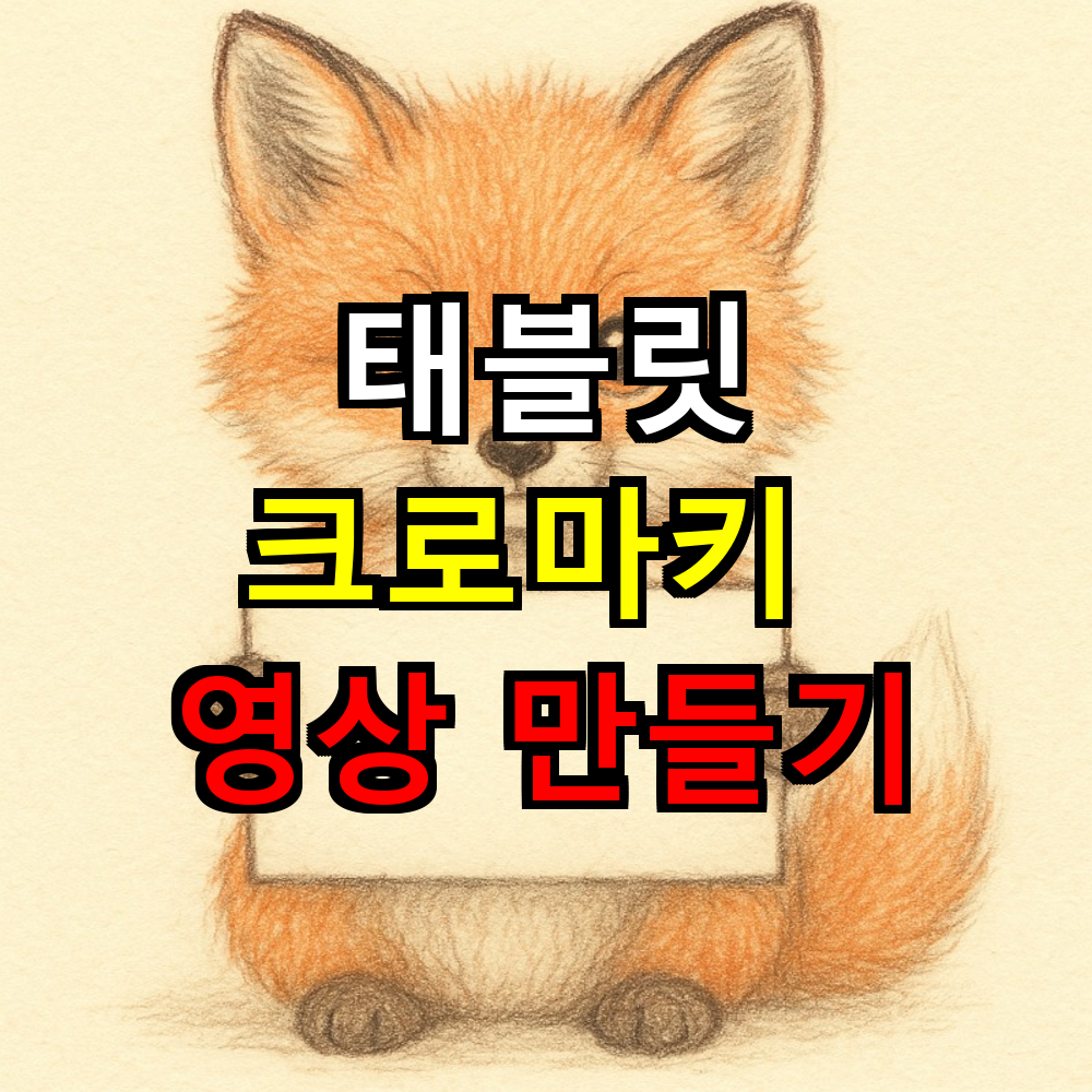 태블릿으로 크로마키 영상 만들기 완벽 가이드