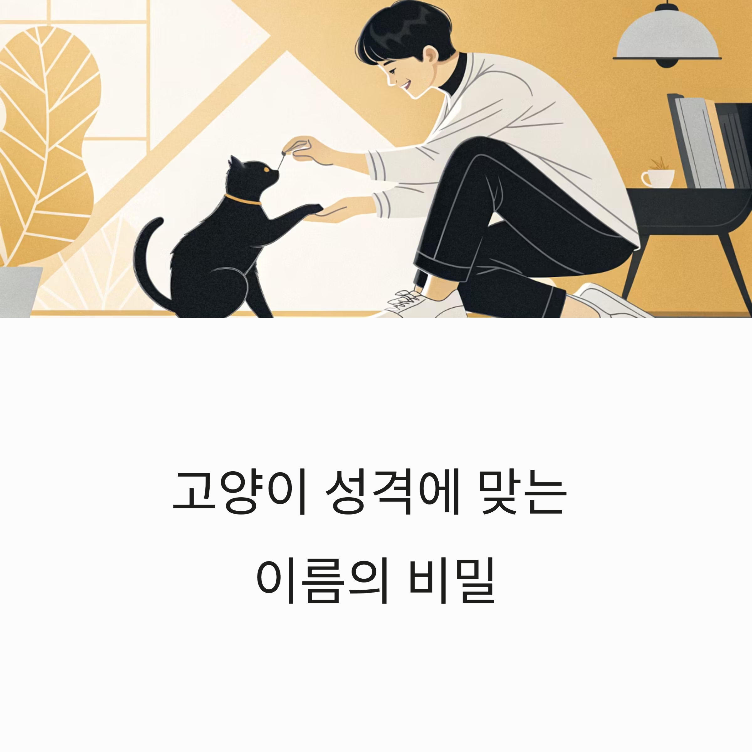 고양이 성격에 맞는 이름의 비밀
