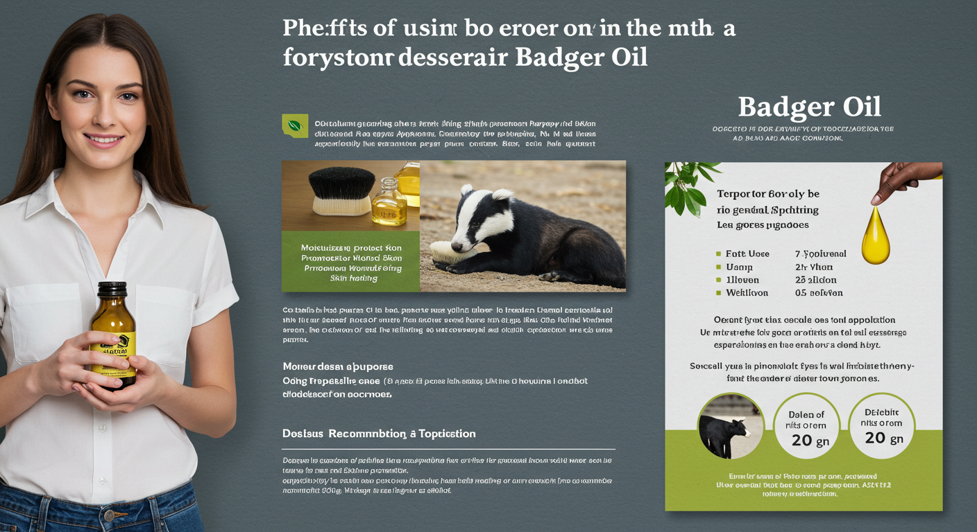 오소리기름의 대표 효능 5가지