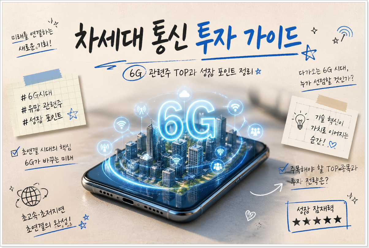 6G 관련주 TOP과 성장 포인트 정리