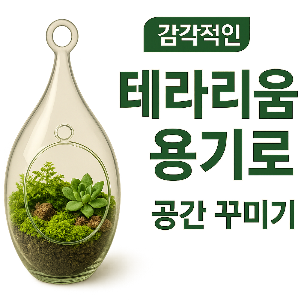 다양한 테라리움 용기