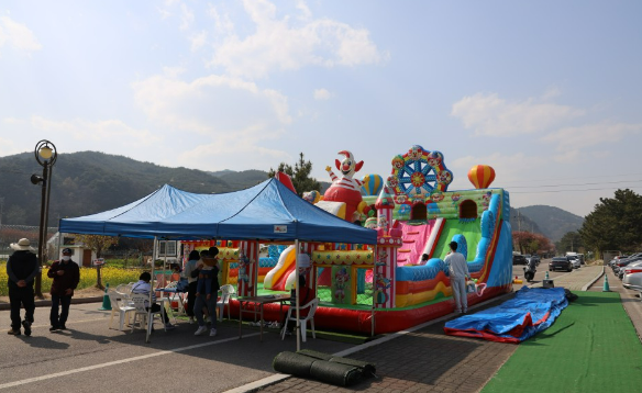 삼척 맹방유채꽃축제 어린이 놀이기구