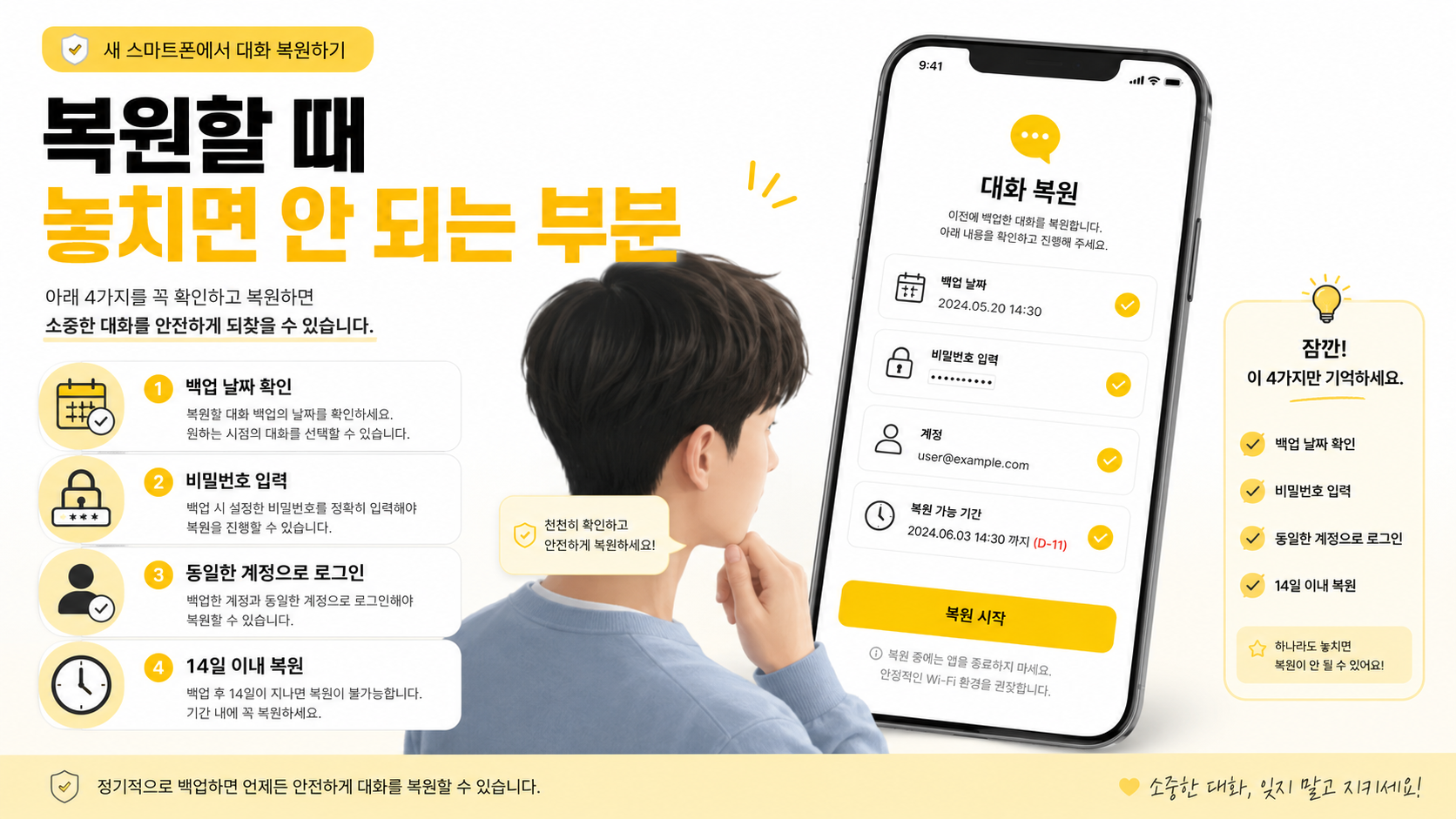 복원할 때 놓치면 안 되는 부분