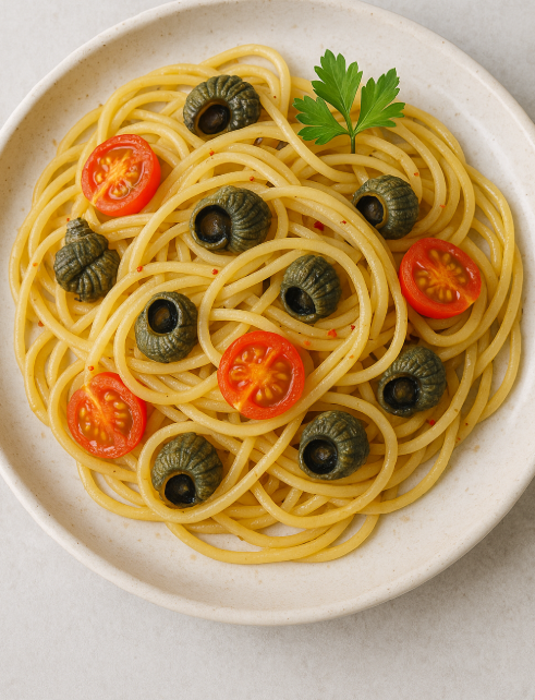 보말 파스타 음식사진