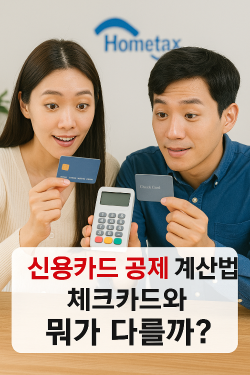 연말정산 신용카드 공제 계산법 헷갈리는 기준 제대로 정리