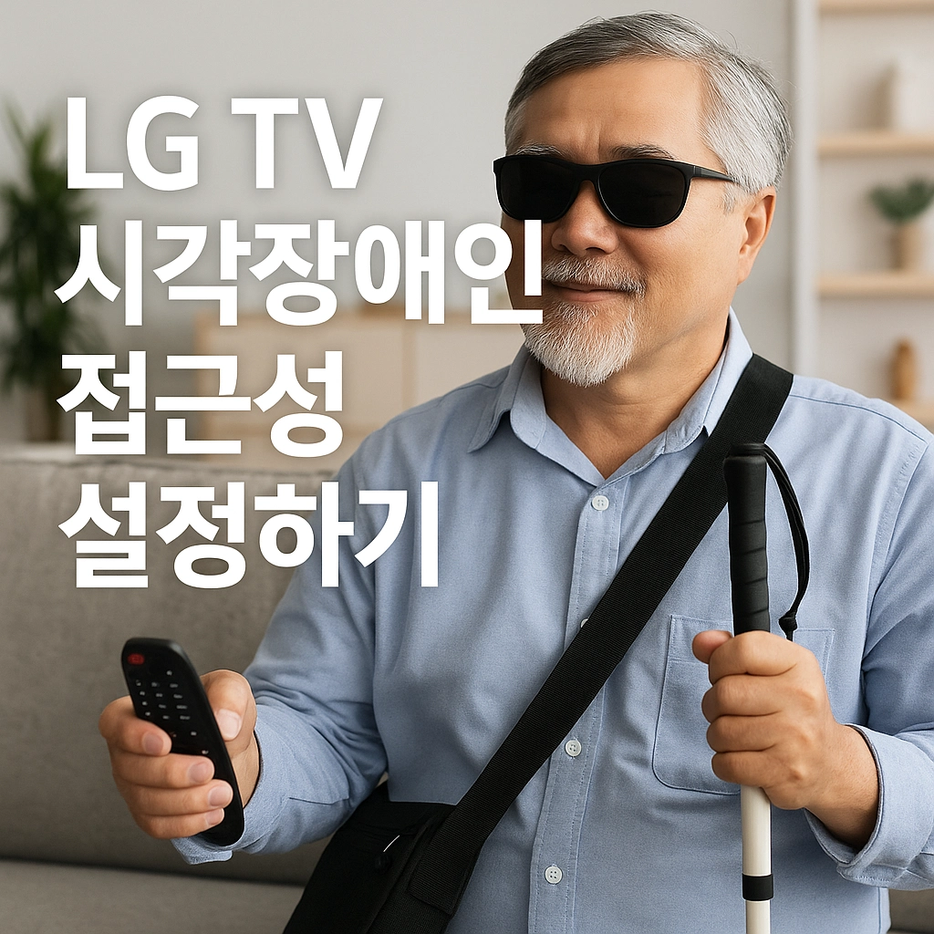 LG TV 시각장애인 접근성 설정하기