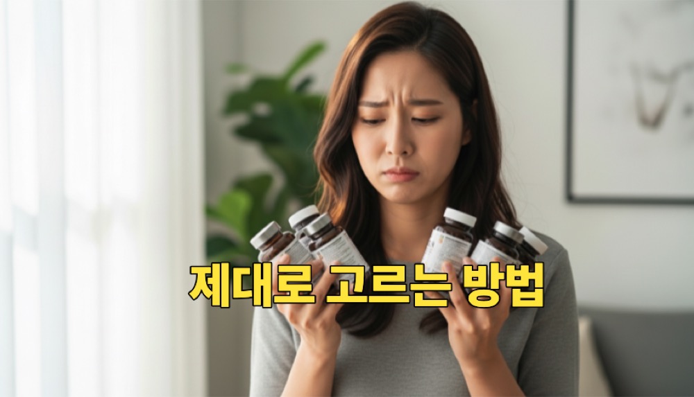 콜라겐 영양제 선택 고민 여성