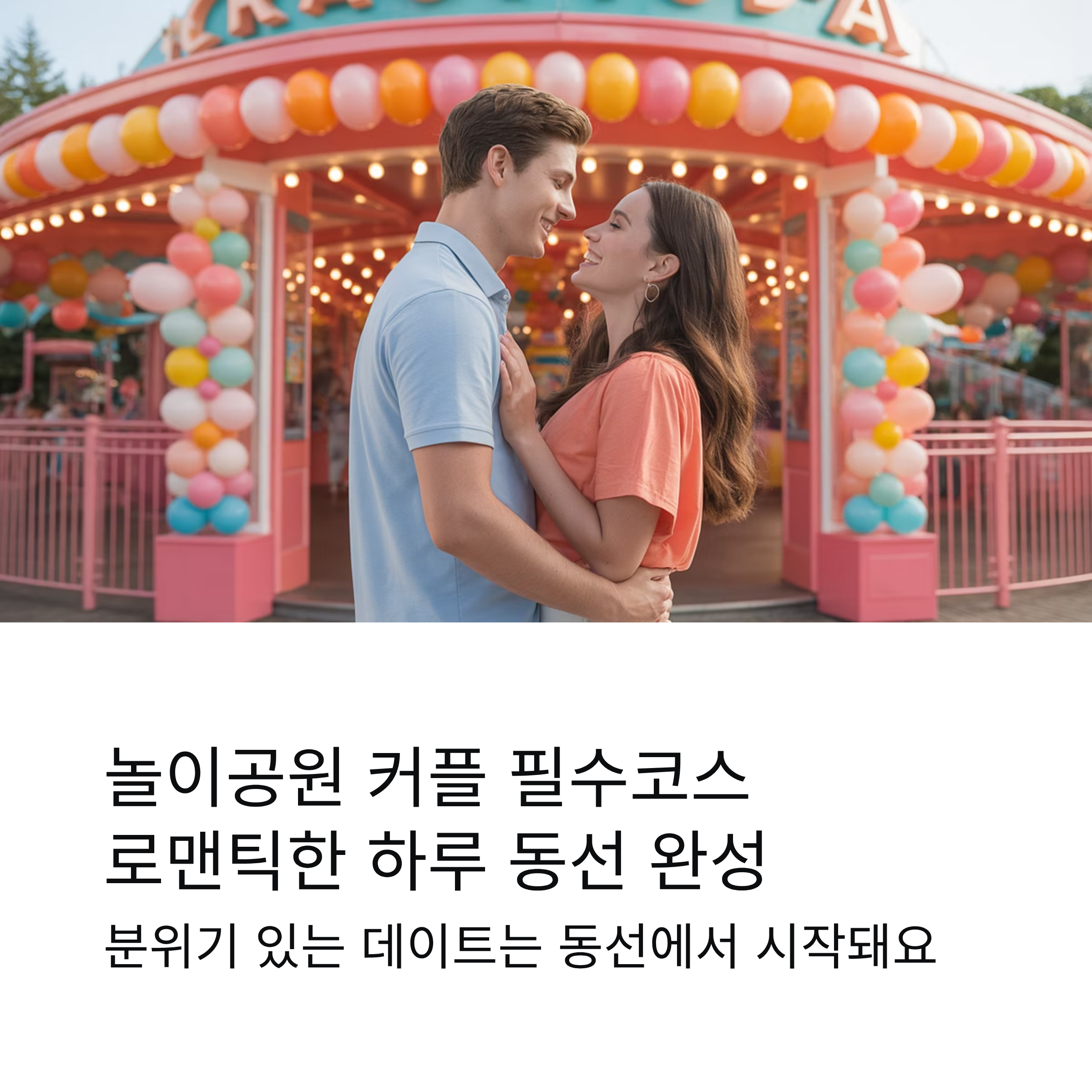 놀이공원 커플 필수코스 추천 루트 공개 로맨틱한 하루 동선 완성