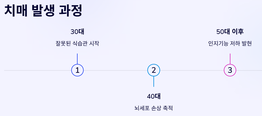 치매 발생 과정 예시