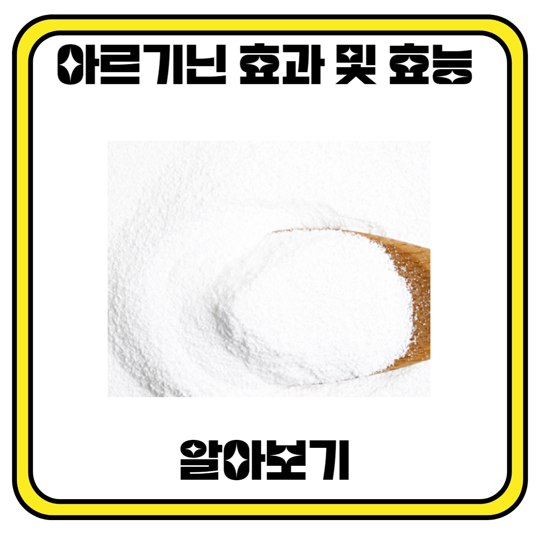 아르기닌의 효과 및 효능 알아보기