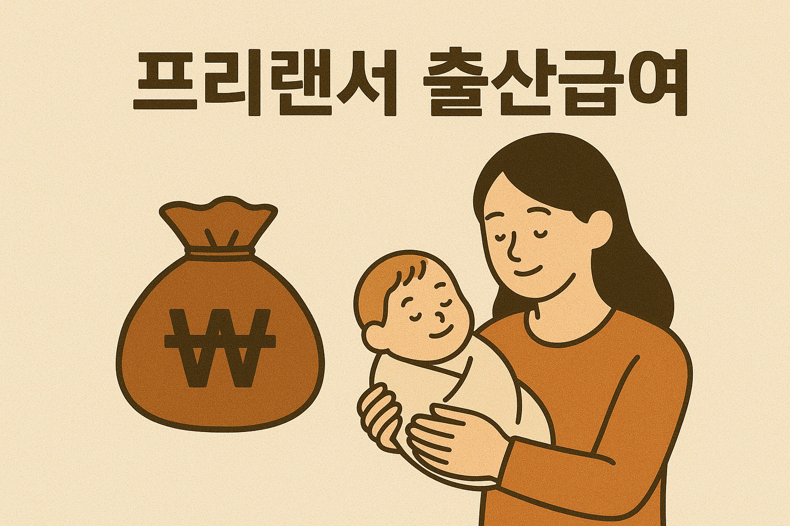 프리랜서, 개인사업자, 고용보험 미가입자 출산급여