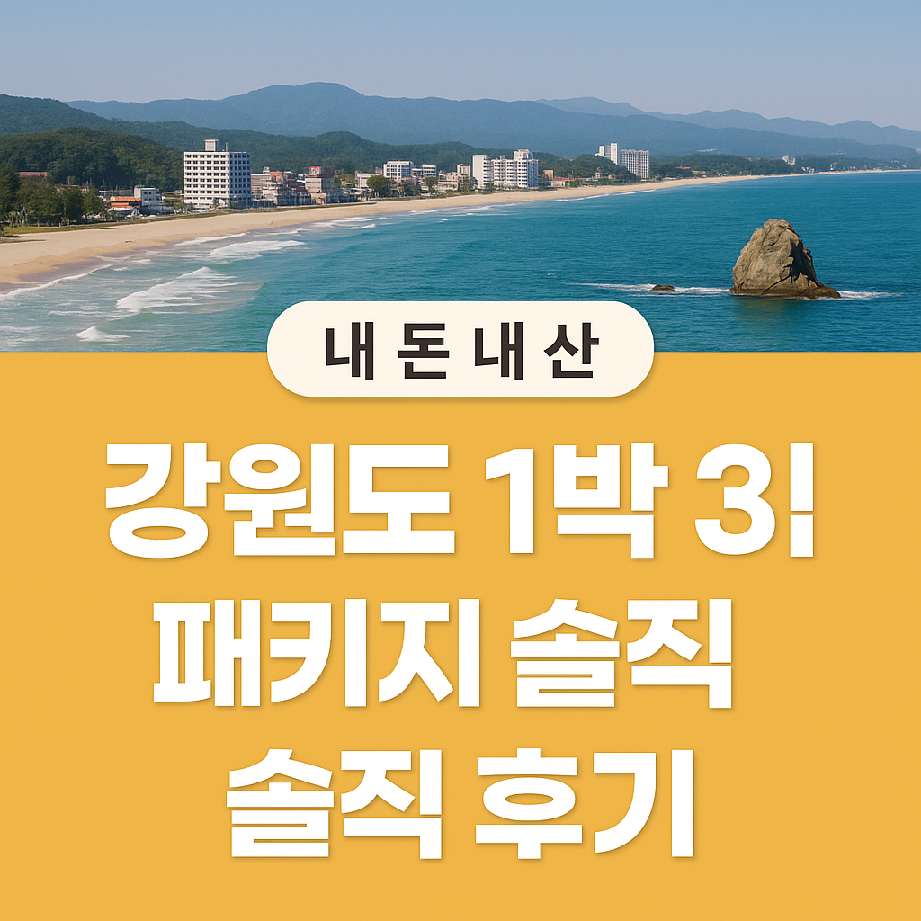 내 돈 내산 강원도 패키지, '호갱' 탈출 위한 1박 3식 솔직 후기