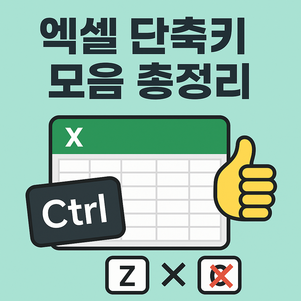 엑셀 단축키 모음(가장 많이 쓰이는)