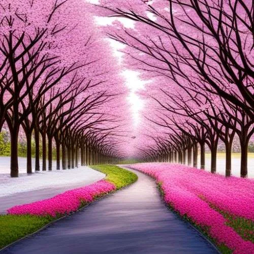 부산 황령산 봉수대 벚꽃길