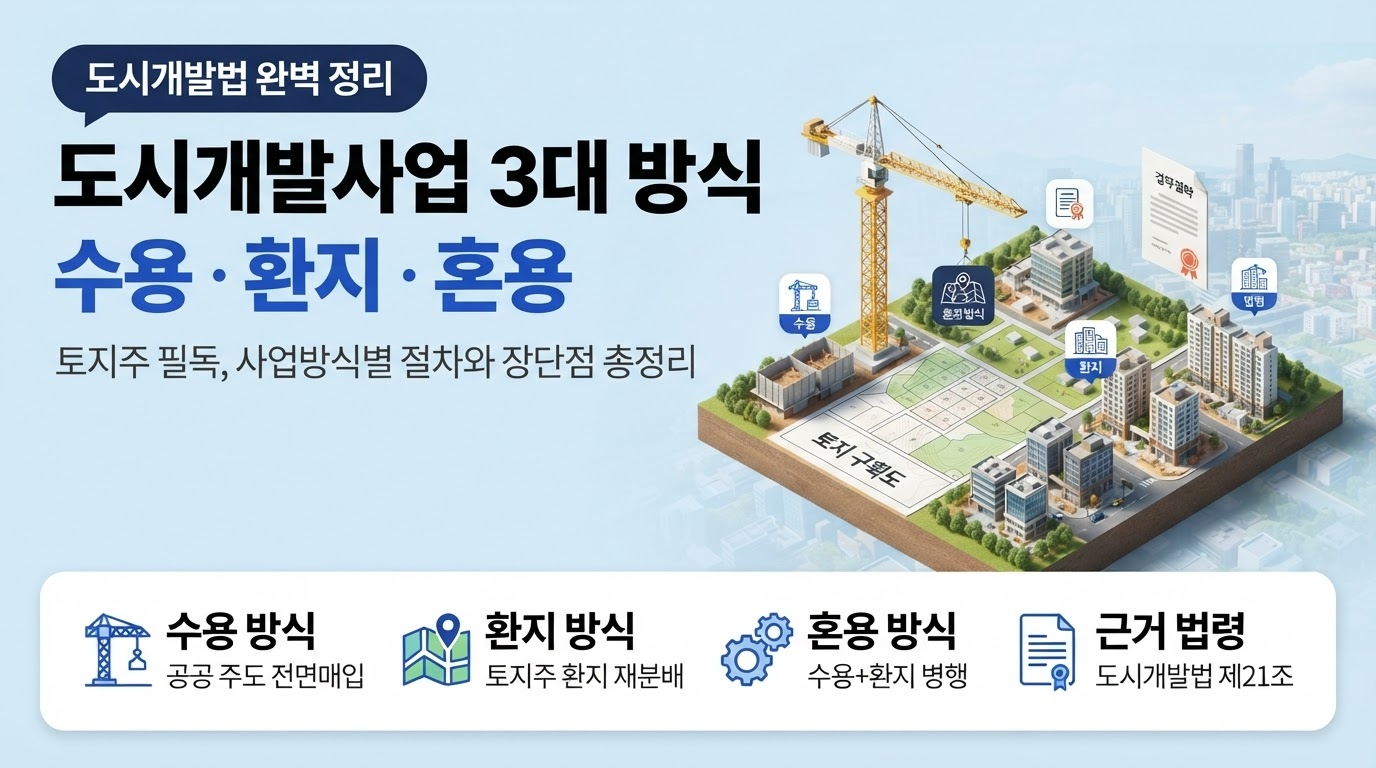 도시개발사업 3대 사업방식