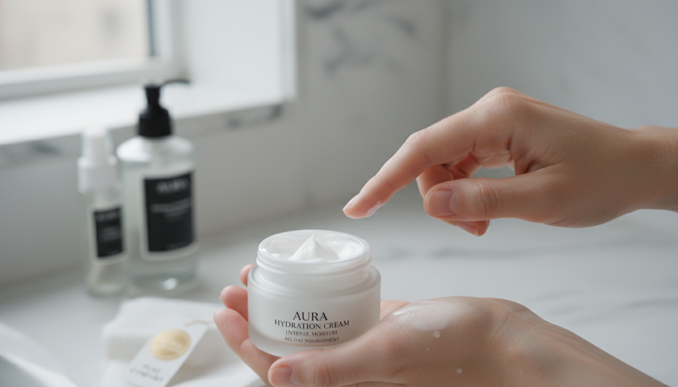 톤28 새벽크림의 꾸덕하고 영양감 넘치는 제형 클로즈업 밀착 컷