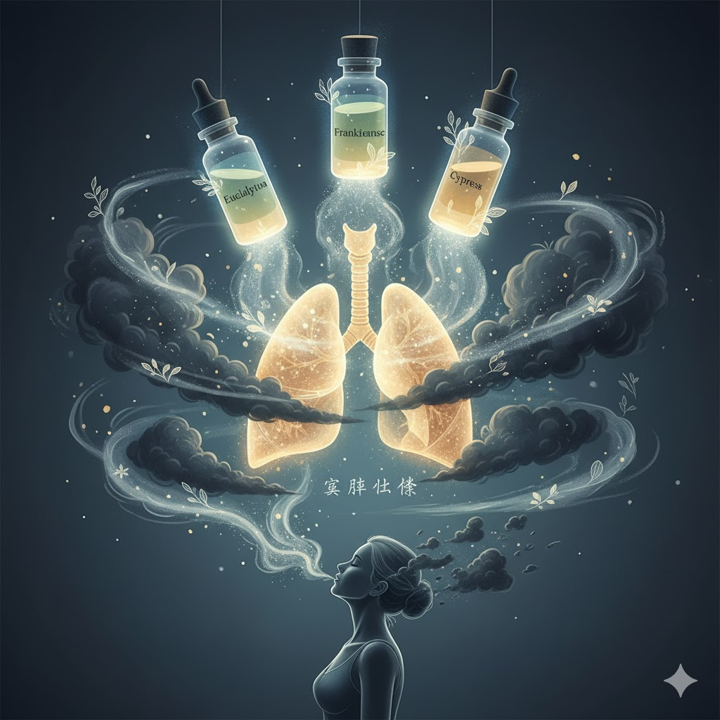 폐의 기운을 소통시키고(宣肺), 응어리진 감정을 풀어주는 '선폐화담(宣肺化痰)' 작용