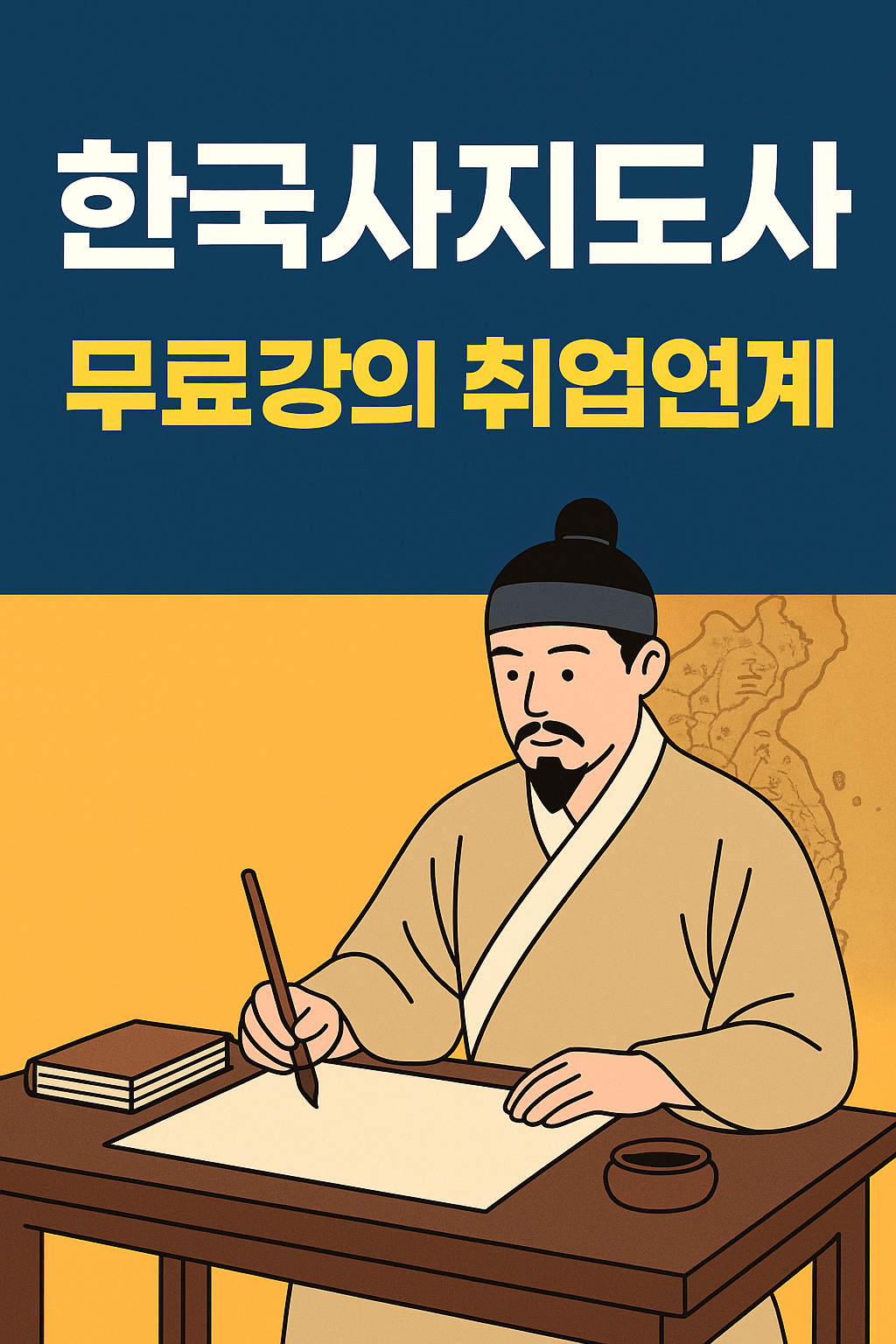 한국사지도사 무료강의 취업연계 썸네일 이미지 – 자격증 소개 및 온라인 교육과정 안내