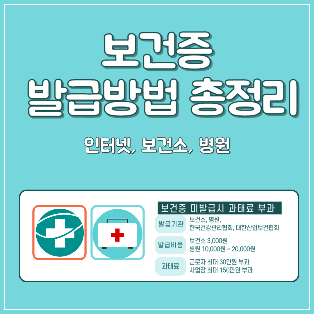 보건증 발급방법