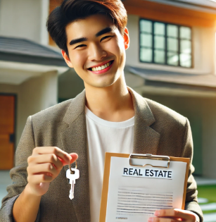 웃고 잇는 남자