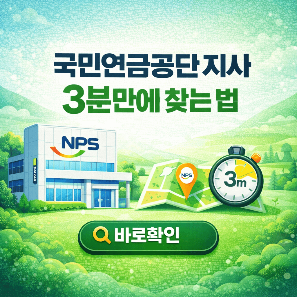 국민연금공단 지사 3분만에 찾는 법