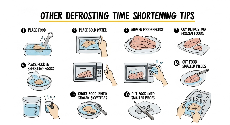 따뜻한 물 해동 (비추천, 하지만 알아두기)