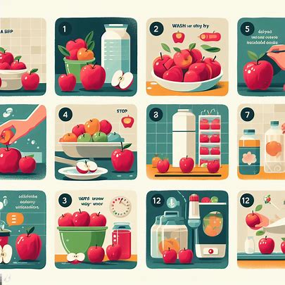 사과 보관과 세척