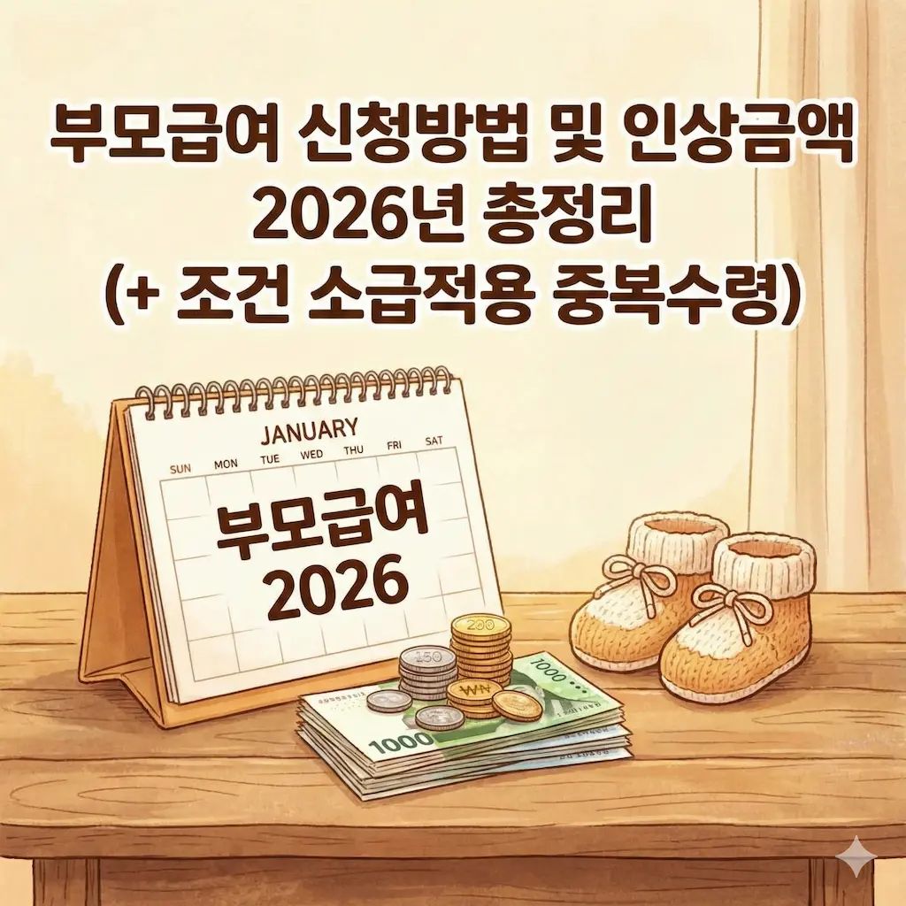 부모급여 신청방법 및 인상금액 2026년 총정리 (+ 조건 소급적용 중복수령)