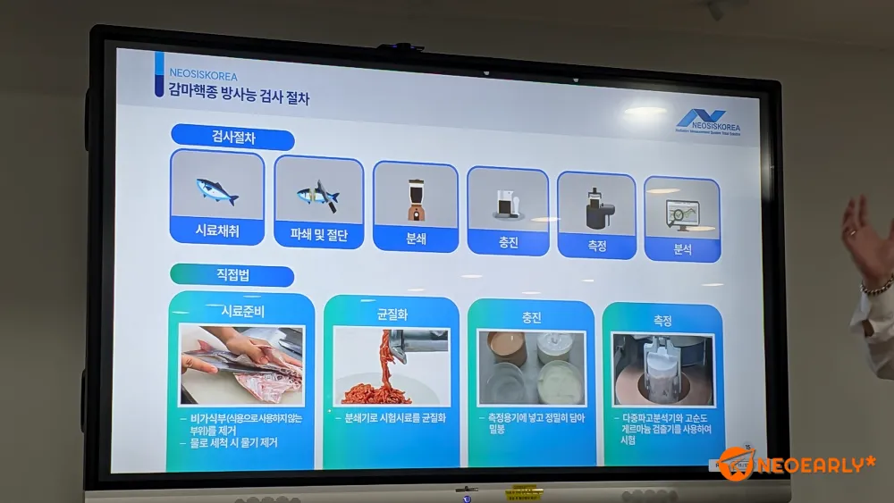 시료 채취에서 분쇄, 충진, 측정, 분석 등 체계적으로 이뤄지더군요.