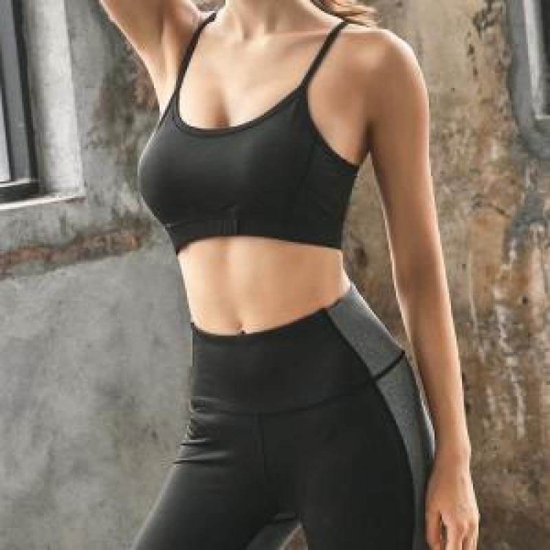 여성 요가웨어 스포츠 나시 필라테스 운동복