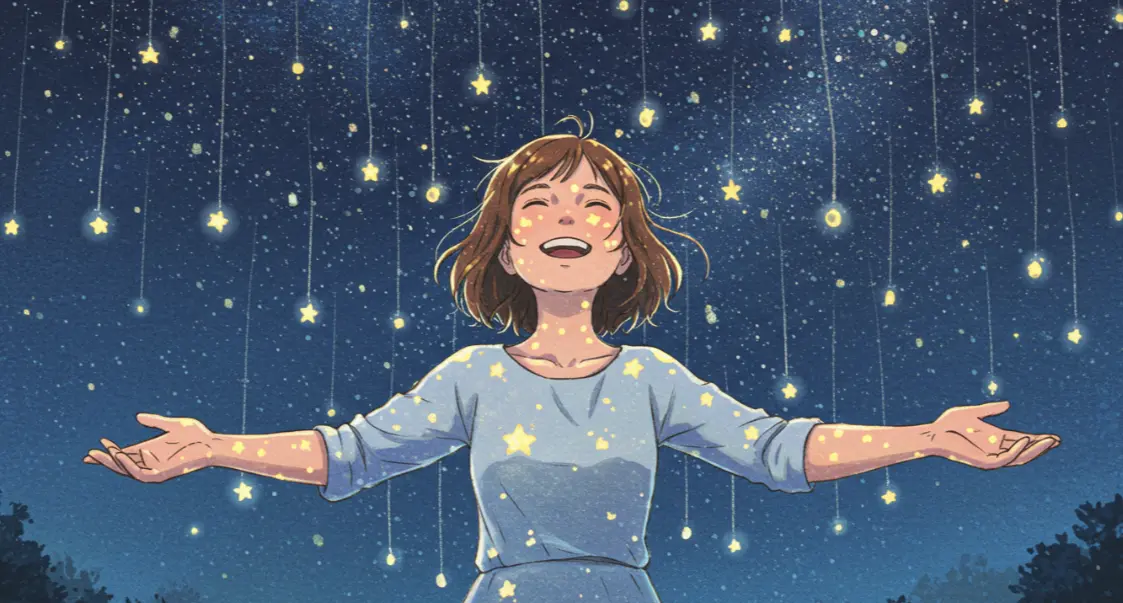 별이 쏟아지는 풍경 꿈