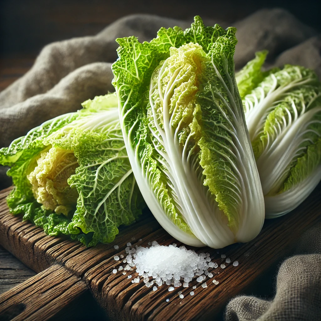 강원도-횡성-산지-절임배추-신선한-나무-표면