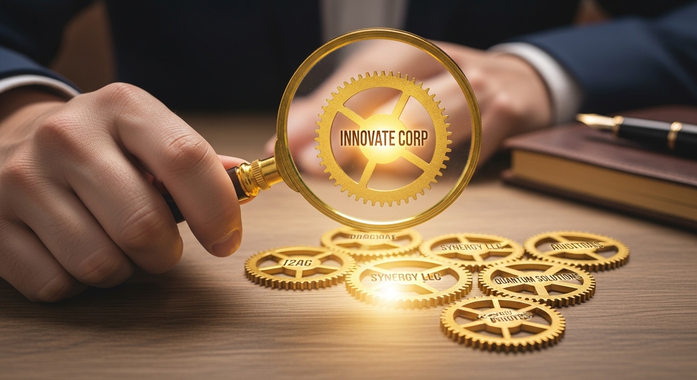 돋보기로 우량 기업을 찾는 이미지