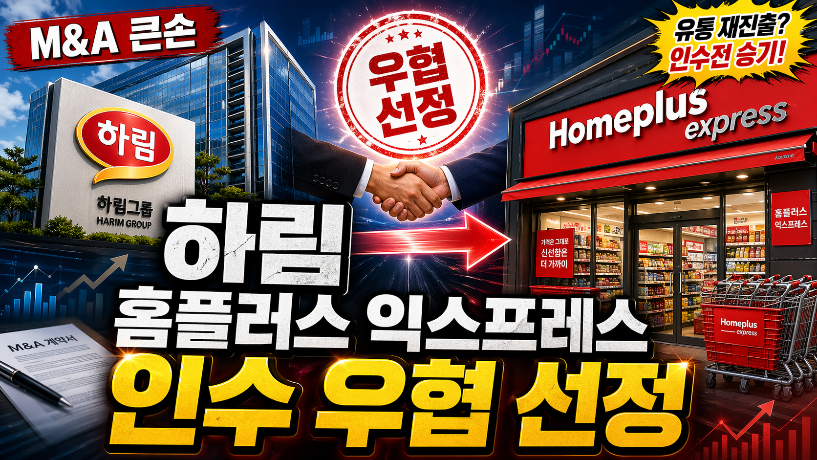 &lsquo;M&amp;A 큰 손&rsquo; 하림홈플러스 익스프레스 인수 우협 선정