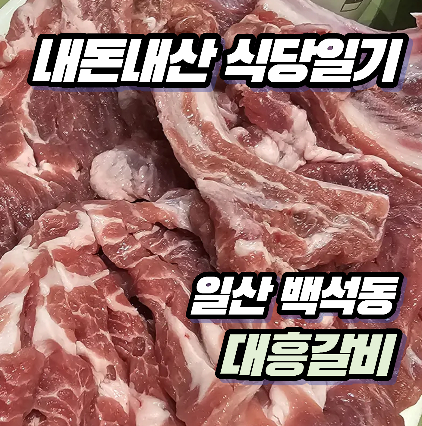[내돈내산 식당일기] 일산 백석동 대흥갈비 후기