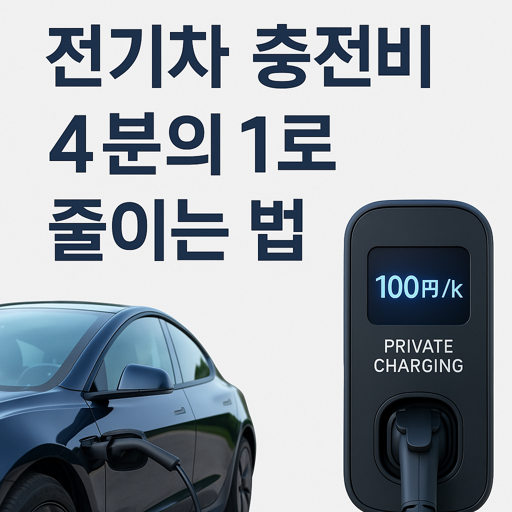 전기차 충전비 4분의 1로 줄이는 법