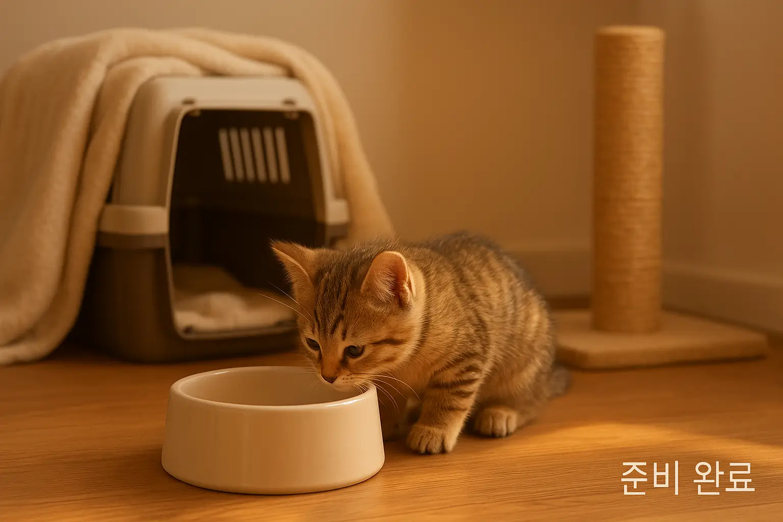 고양이가 안전하게 쉴 수 있는 격리 공간과 필수 준비물