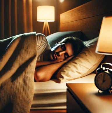 숙면을 취하고 있는 모습