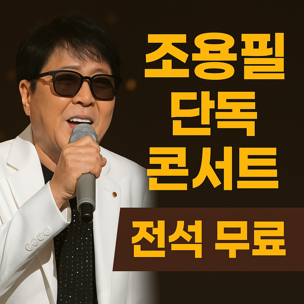 조용필 단독 콘서트 전석 무료 이벤트 홍보 썸네일