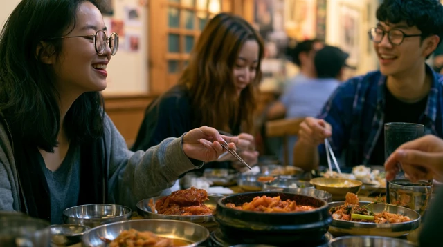 테이블에 둘러앉은 참가자들