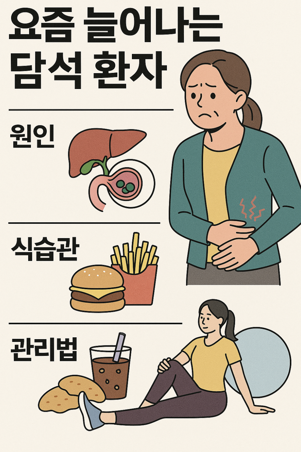 요즘 늘어나는 담석 환자