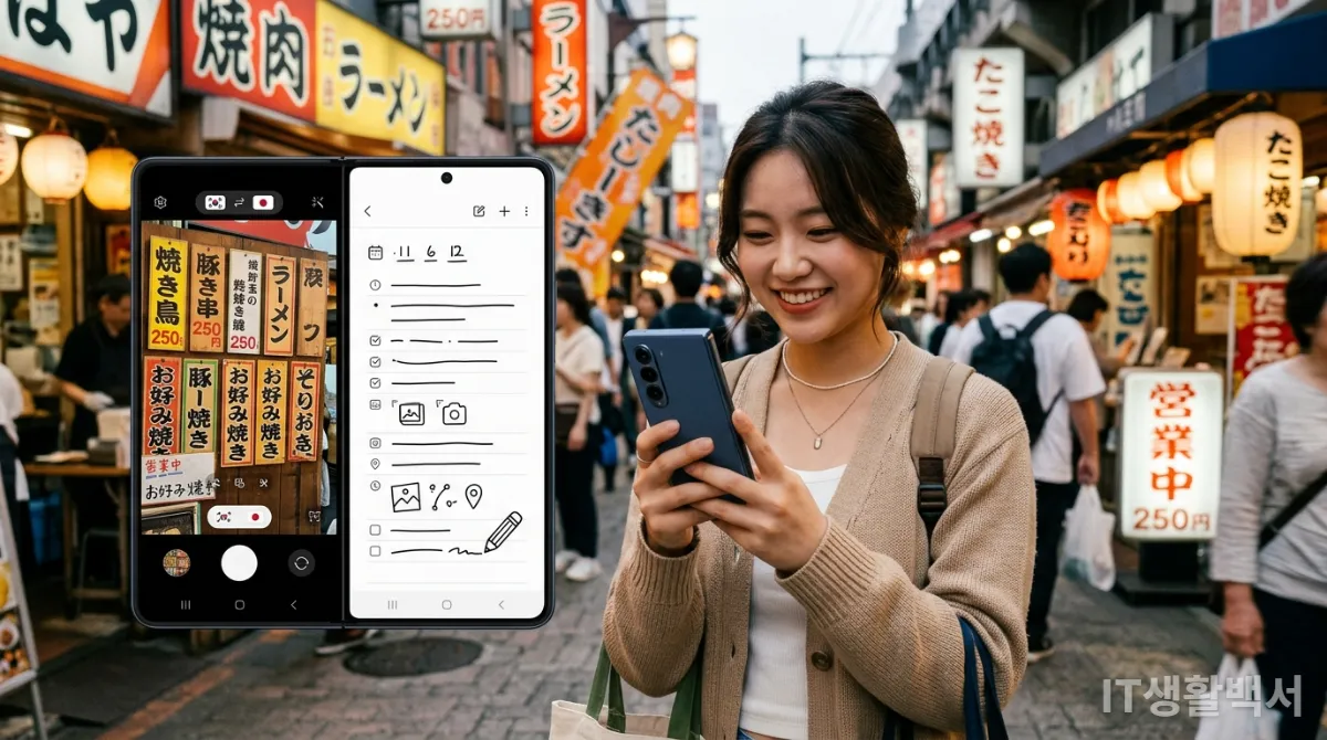 AI 번역 및 필기 앱으로 언어 장벽을 넘고 정보를 기록하는 한국인