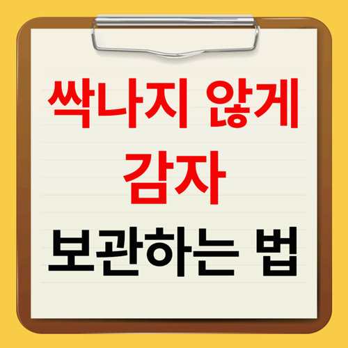 감자 오래보관하는법