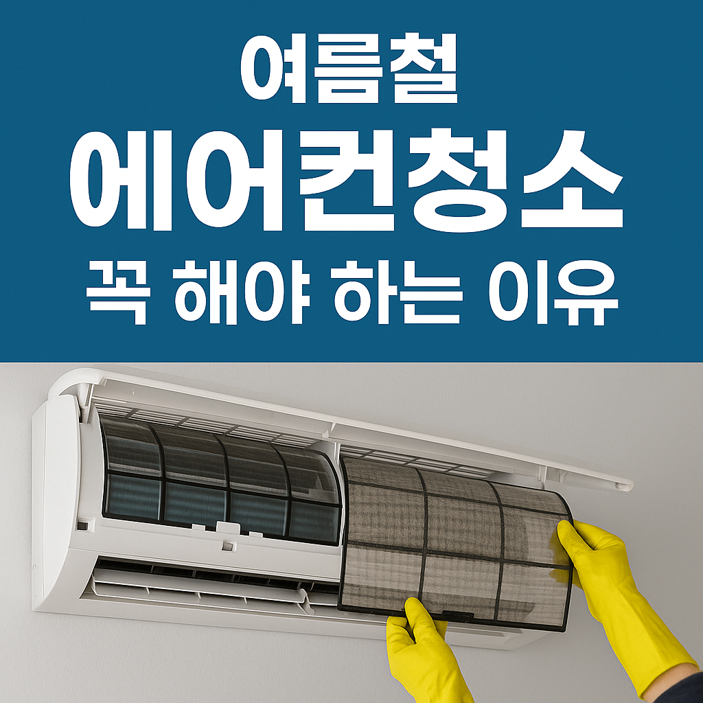 여름철 꼭 챙겨야 할 생활 루틴, 에어컨청소가 건강의 시작입니다.
