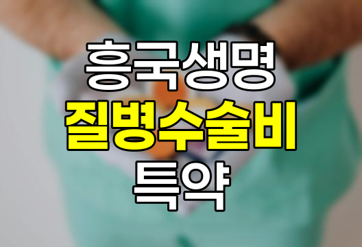 흥국생명 질병수술비 보험 종류와 최신 특약 비교
