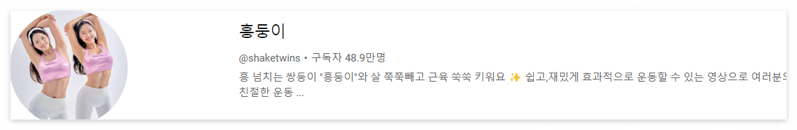 흥둥이 유튜브