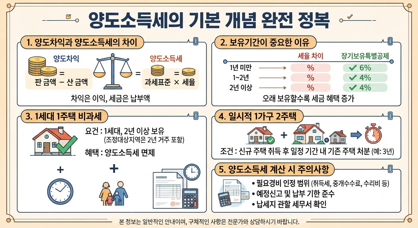 양도소득세의 기본 개념 완전 정복